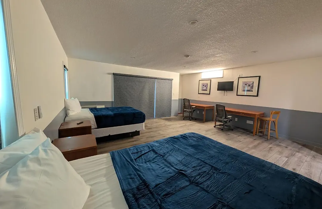 Modern guest room interior at Mirror Motel Los Angeles